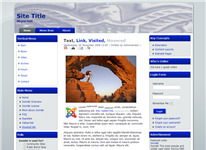 Joomla Boy Scout Slide Blue Template